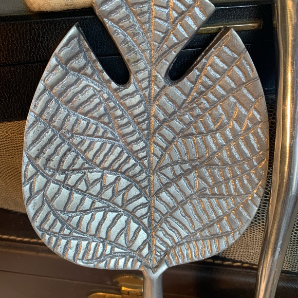 Vintage India Aluminum Salad Server Set (B12) - Picture 4 of 10